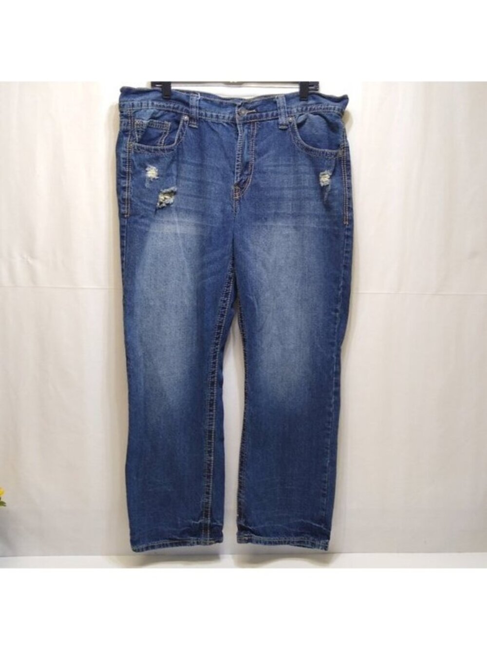 TK Axel Stonington Relaxed Straight Leg Mid-Rise Men 38x30 Jeans AX41007-100S